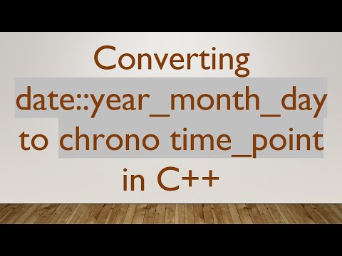 Converting date::year_month_day to chrono time_point in C++