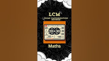 Least Common Multiple (LCM) Prime Factorization Method IGCSE GCSE #oneminutelearning 38 #maths