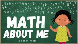 Math About Me - ICSE Syllabus English Poem For SR. KG. Children | Age 4+ #englishpoem #icseenglish
