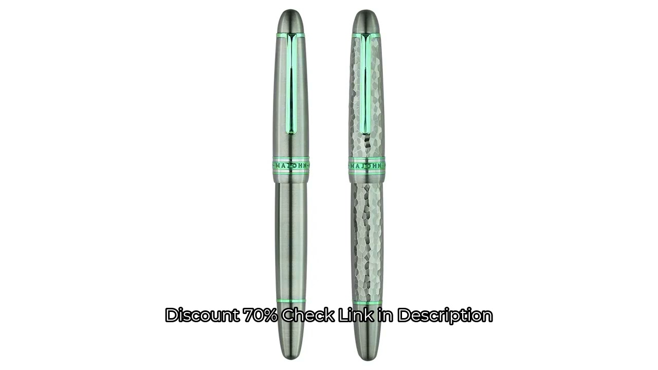 MAJOHN Titanium Alloy Ti-136 Piston Pen Metal Brushed Anti-slip Hammer Pattern Version EF/F Fountain
