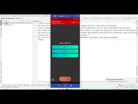 Math Trainer Game | Free Android Game Project | Game Application | Website Project | #gamingapps