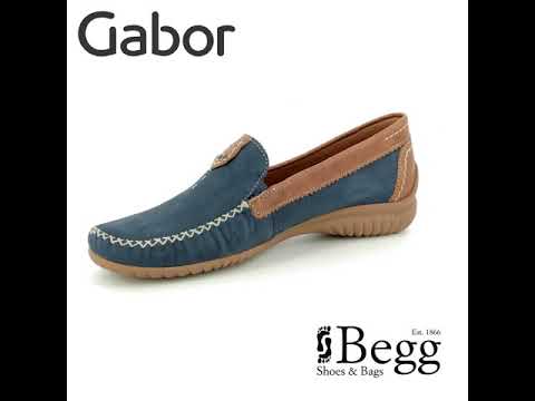 gabor navy loafers