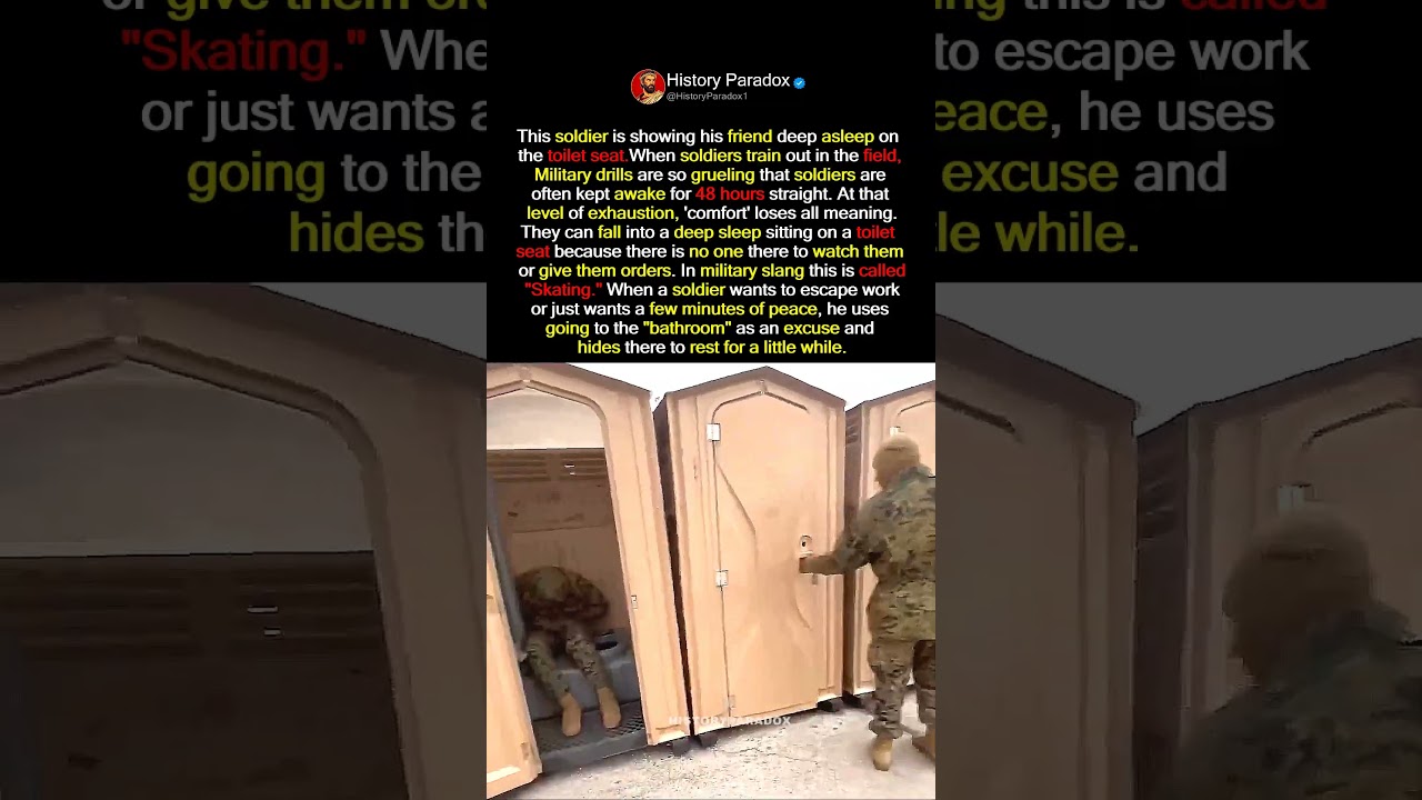 Why Some Soldiers Use Bathrooms to Escape Orders #usa #history #military