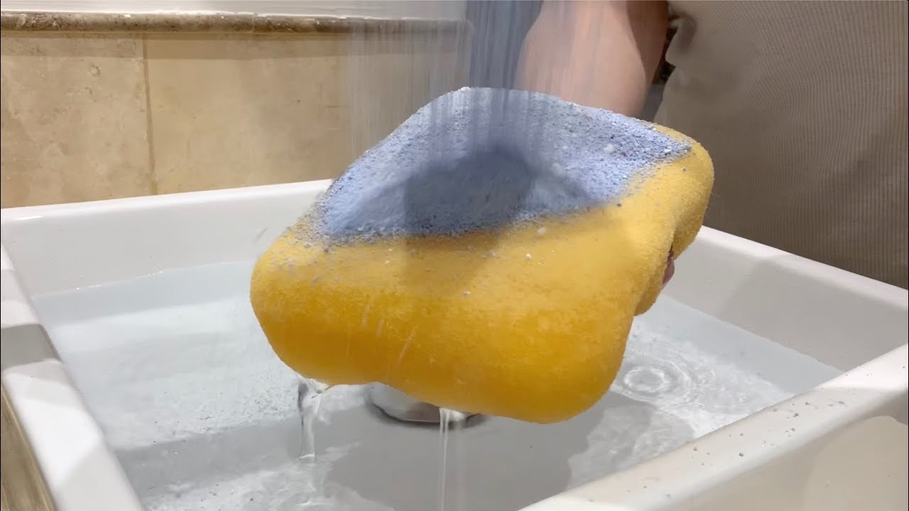LATE NIGHT SQUEEZES TO HELP US ALL SLEEP - sponge ASMR - YouTube