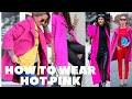 HOW TO STYLE HOT PINK ♤ how to wear pink spring/summer 2022♤ pink outfit ideal
