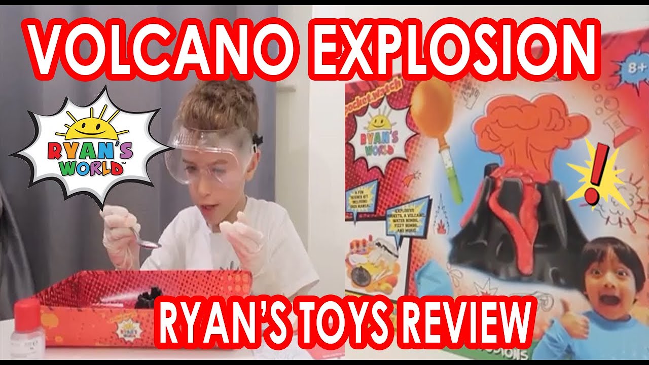 RYANS WORLD RYAN'S TOYS REVIEW SCIENCE EXPERIMENTS VOLCANO EXPLOSION