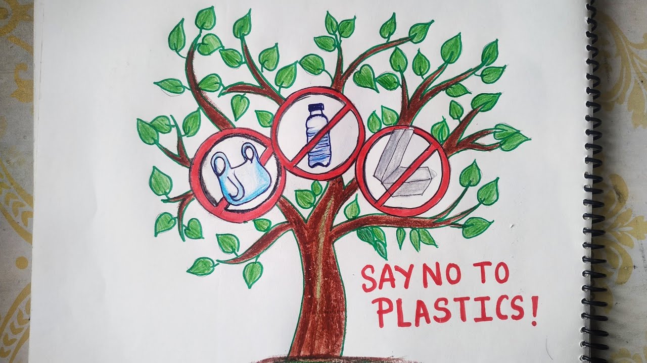 Top more than 157 say no to plastic drawing super hot