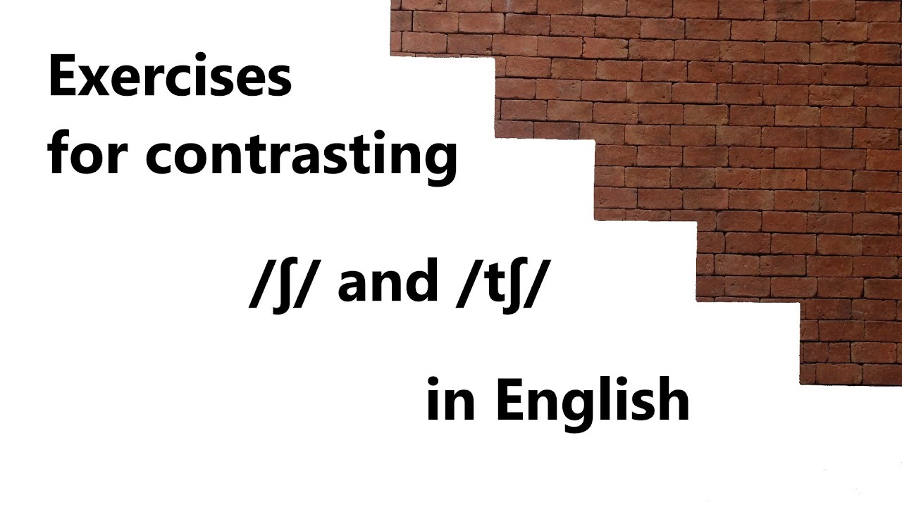 How to pronounce /ʃ/ and /ʧ/ in English (Sound Workout) #pronunciation ...