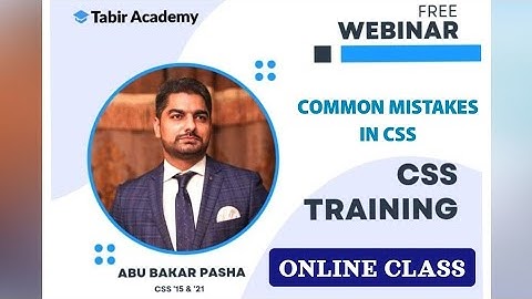 Common Mistakes in CSS PMS - Webinar Online Class | CSS Series 11 #CSS #PMS #CSSExam #CivilServices