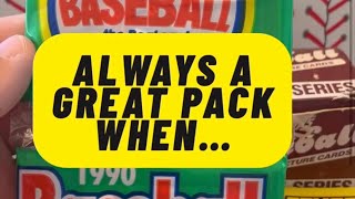 1990 Topps Baseball Rack Pack Rip! #baseballcards #packopening #packrips 