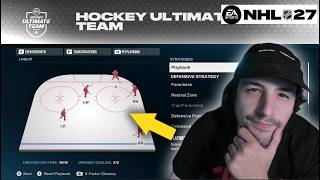 BEST STRATEGIES AND SETTINGS FROM ULTIMATE PLAYER! IN NHL 27 HUT (SEPTEMBER)