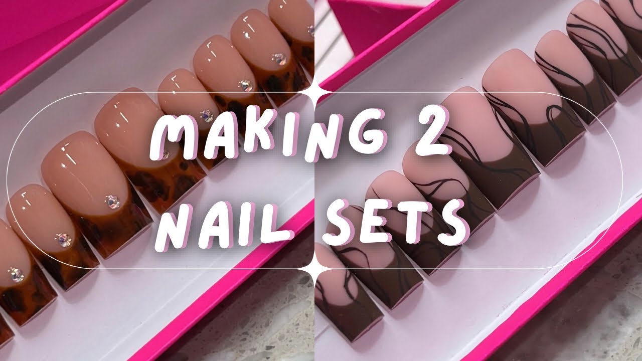 MAKING A CUSTOM NAIL ORDER FOR A CUSTOMER 💅🏼💖 - YouTube