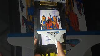 Castel_one; An #abstract #art by #squeegee technique. Full #Video at channel.