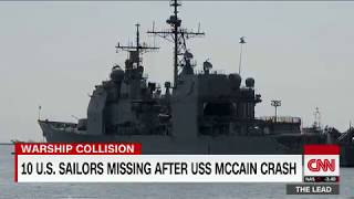 US sailors missing after US Navy collision