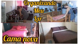 Rotina de dona de casa / limpando com amor// comprei uma cama nova 🙏