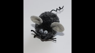 Very Cute Pom Pom Mouse || Pom Pom Toys making || Wool Mouse Craft
