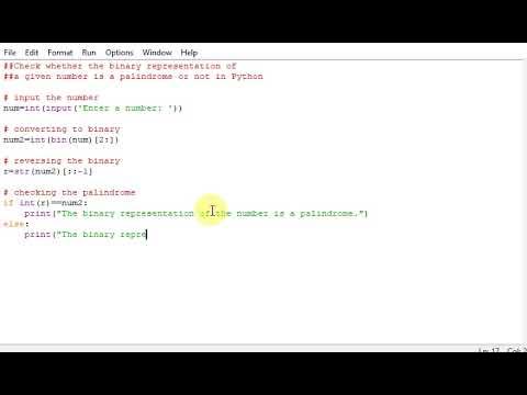 Check whether the binary representation ofa given number is a ...