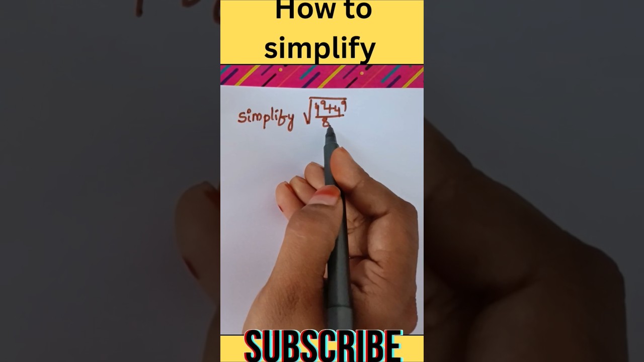 How to simplify the exponent with square root of math expression 