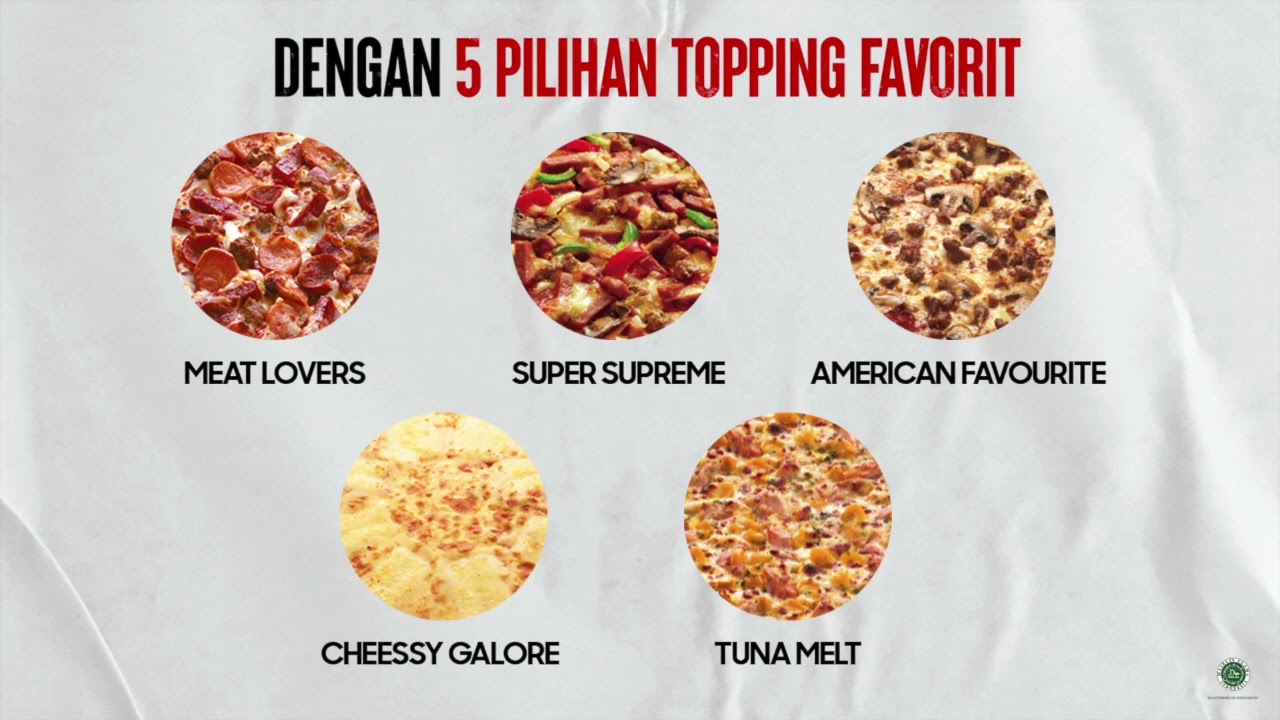 Topping american favourite pizza hut