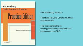 Page 85 Movement III, Cello II (Performance Tempo) – Play-Along for Romberg Cello Sonata in E Minor