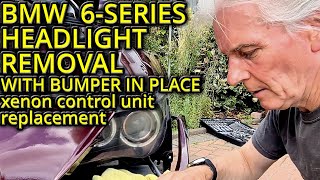 BMW 6-SERIES HEADLIGHT REMOVAL NO BUMPER REMOVAL