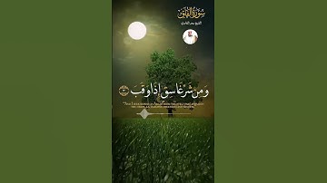سورة الفلق كاملة  #سعد_الغامدي