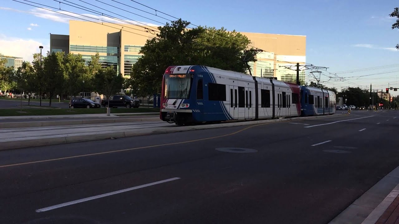 Salt Lake City Light Rail on 400W near EnergySolution Arena YouTube