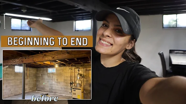 DIY Basement Makeover from Beginning to End | Pain...