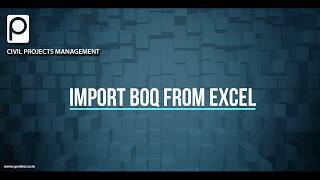 2 BOQ Import From Excel