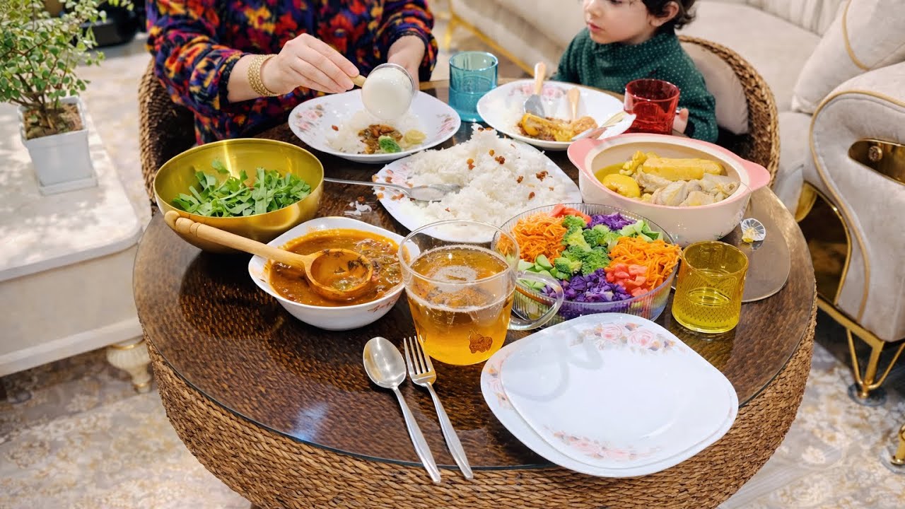 Dinner with family || My recent daily routine|| Salad