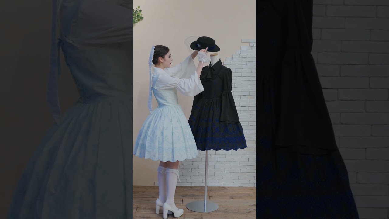 May lilyジャンパースカート black x blue （May lilyジャンパー