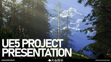 Unreal Engine Personal Project - Game-Ready Environment Presentation. Mountain Lake