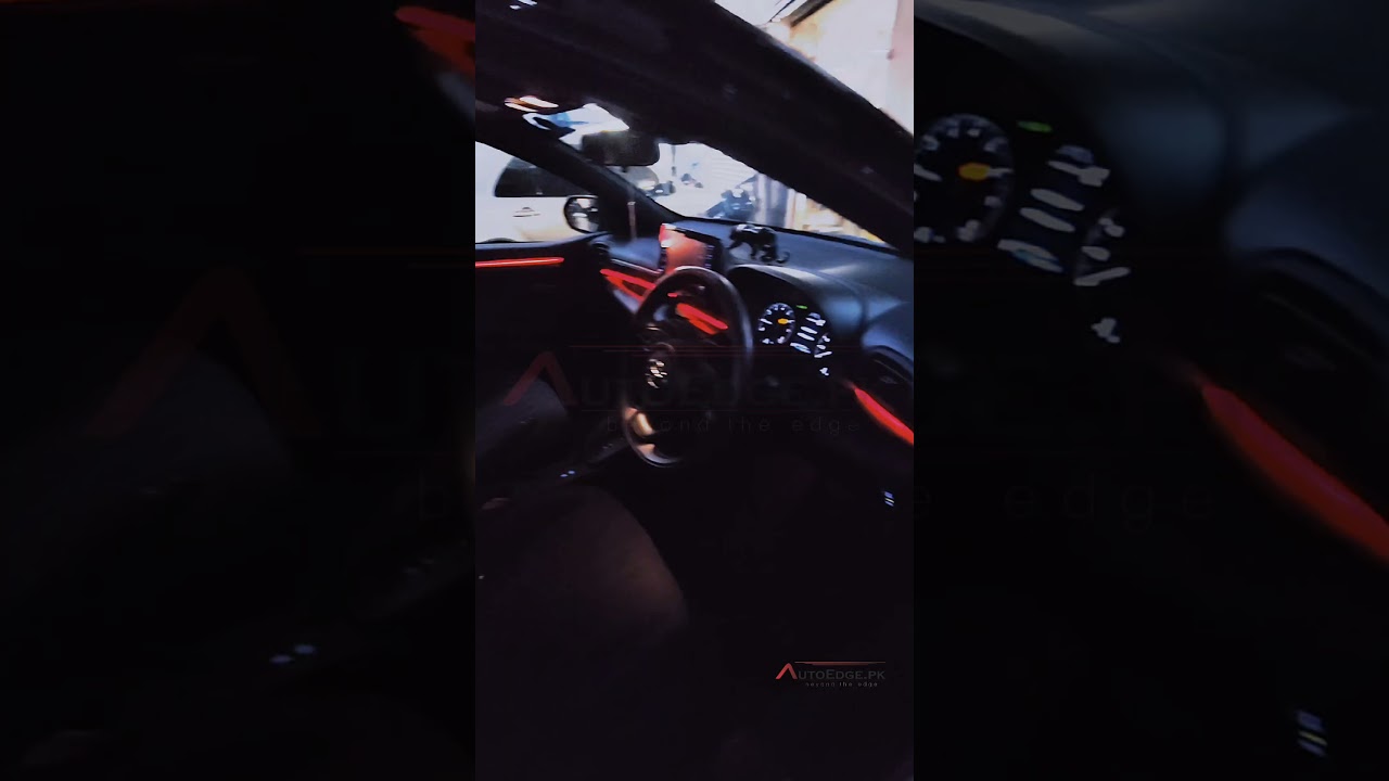 ⚡ Toyota Yaris 2024 with Ambient Dynamic Lights installed 