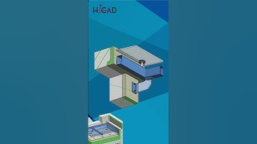 HiCAD Projects: Treppenaufgang mit Details #cad #hicad #steel #stairs #fyp #shorts #short  #steel