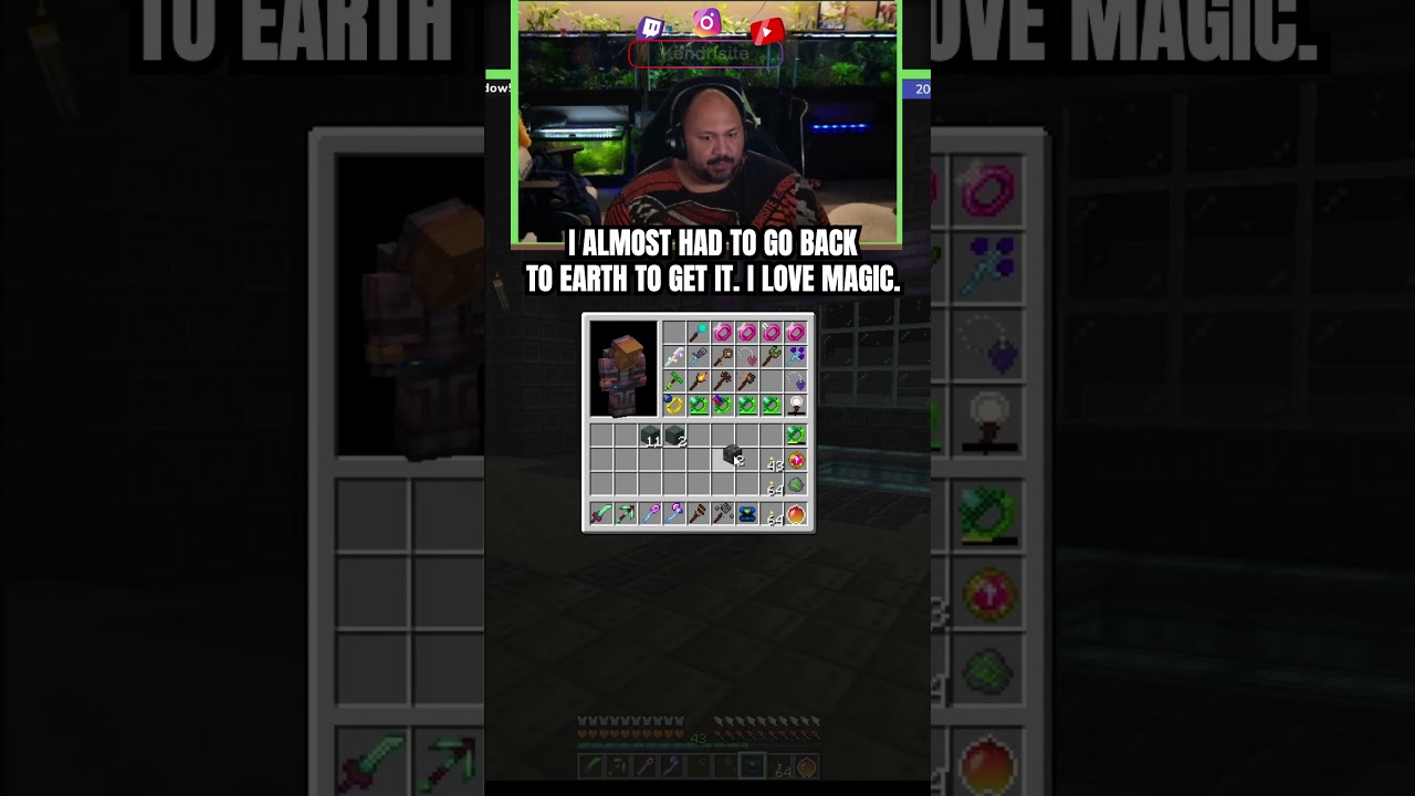 I almost had to go back to Earth for Cobble!! #clips #shorts #reels #minecraft #minecraftmemes