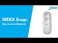 Idexx  how to use a snap test  gem scientific