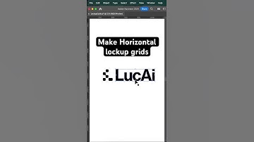 Horizontal Logo Lockup Grids in one click #adobeillustrator #logodesign
