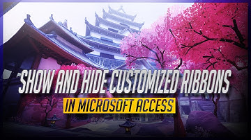 Show and Hide Customized Ribbon in MS Access