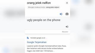 Orang jelek nelpon