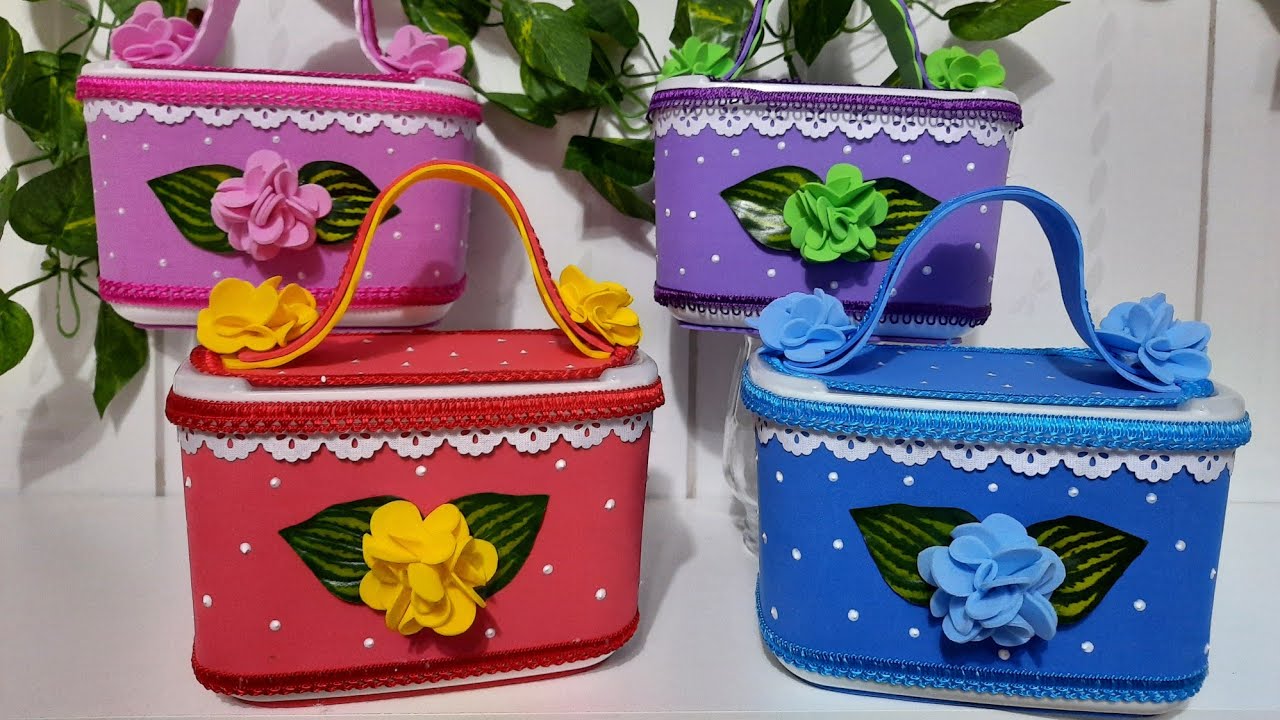 IDEIA INCRÍVEL DE ARTESANATO FÁCIL|RECICLANDO POTES DE SORVETES