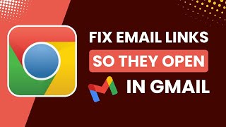 Fix Email Links So They Open in Gmail Chrome !