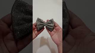 DIY no sew fabric bow for cute hair clip