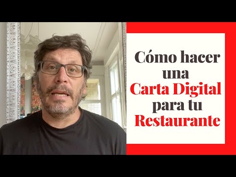 ♦️ Como hacer una CARTA DIGITAL para tu RESTAURANTE (Fácil)