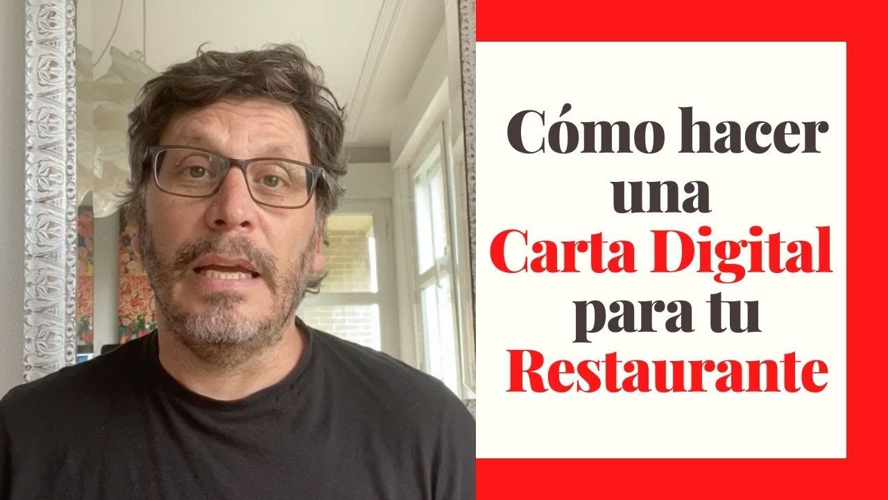 ♦️ Como hacer una CARTA DIGITAL para tu RESTAURANTE (Fácil)