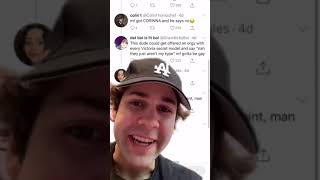 David Dobrik Reacting to Tweets Of His Fans😂 #shorts