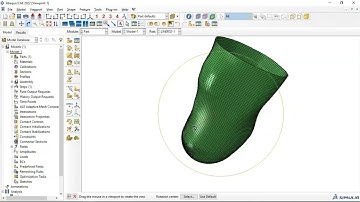 Abaqus Tutorial (Basic): How to Import the orphan deformed  part geometry to become a new part.