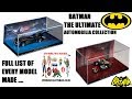 BATMAN  diecast models eaglemoss Automobilia collection checklist