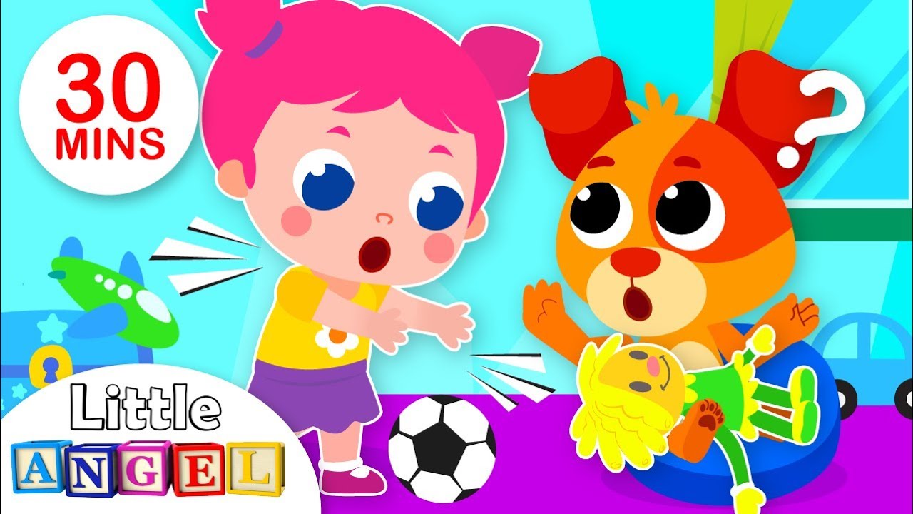 dance along to the boogie all night long Sharing Song | 5 Little Puppies Finger Family | Kids Songs & Nursery Rhymes by Little Angel