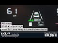Allnew 2023 kia sportage  how to use your lane keep  lane follow assist