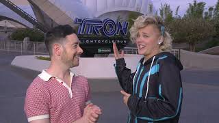 JoJo Siwa cant wait for the Tron ride!